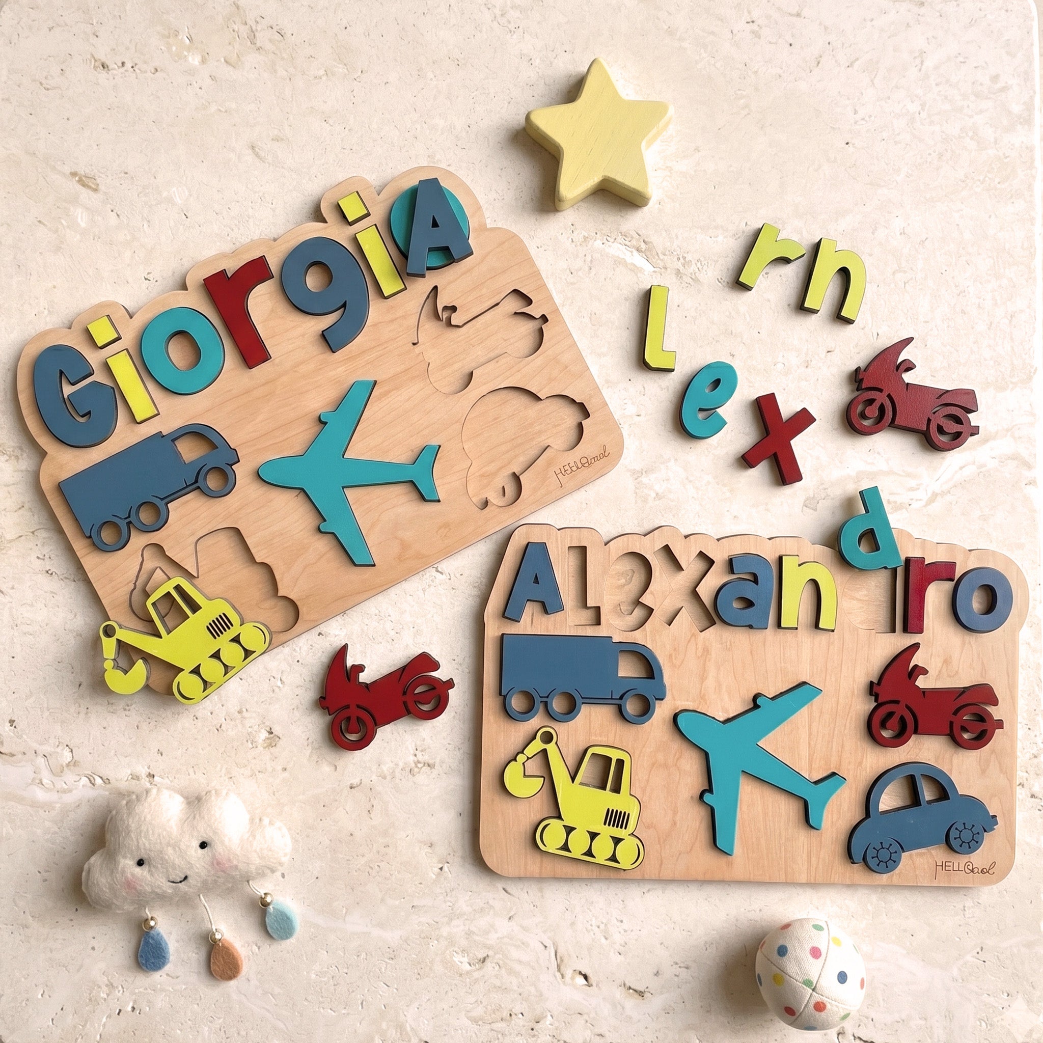 Personalized TRANSPORT Name and Theme Puzzle