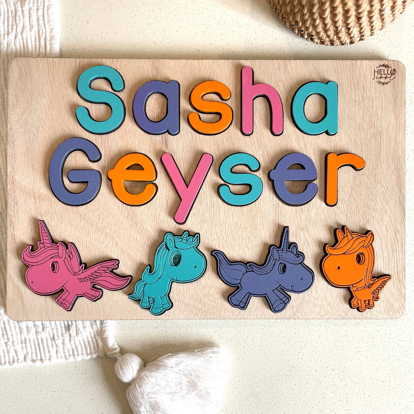 UNICORN Name, Surname and Theme Personalised Puzzle