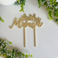 Mr & Mrs Personalized Wedding Cake Topper
