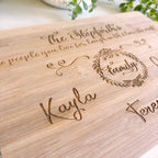 Family Personalized Engraved Cutting Board