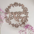 Personalzed Wooden Name Wreath