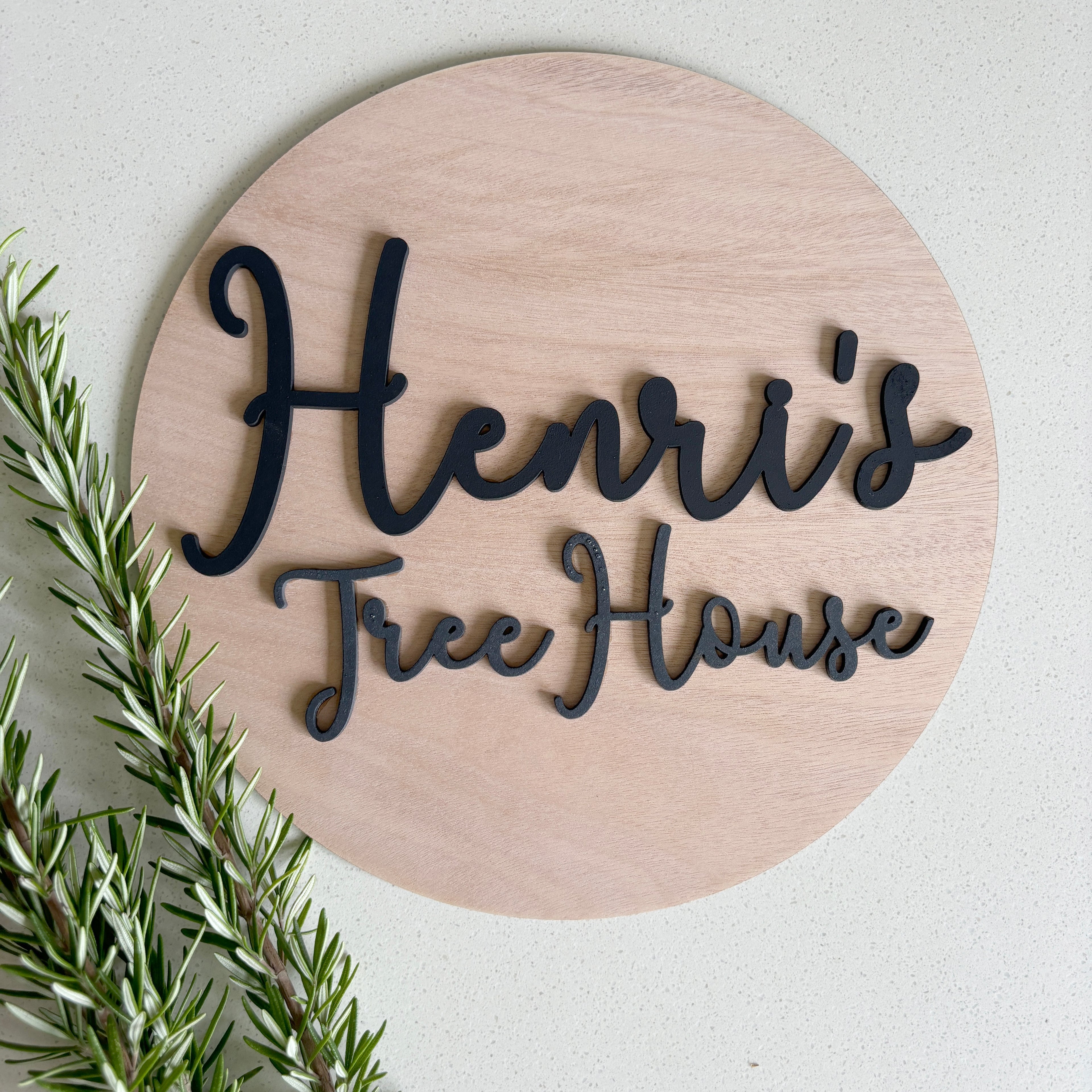 Personalised Wooden Name Plaque