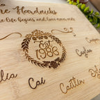 Family Personalized Engraved Cutting Board