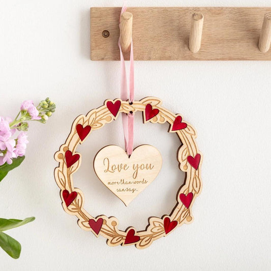 Personalized Wooden Wreath