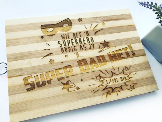 Super Dad Cutting Board - Afrikaans