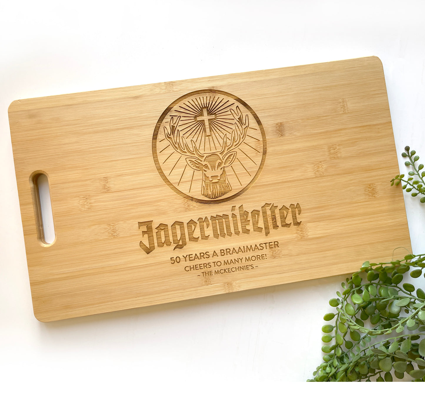 Extra large 47cm Cutting board - Jagermeister Design