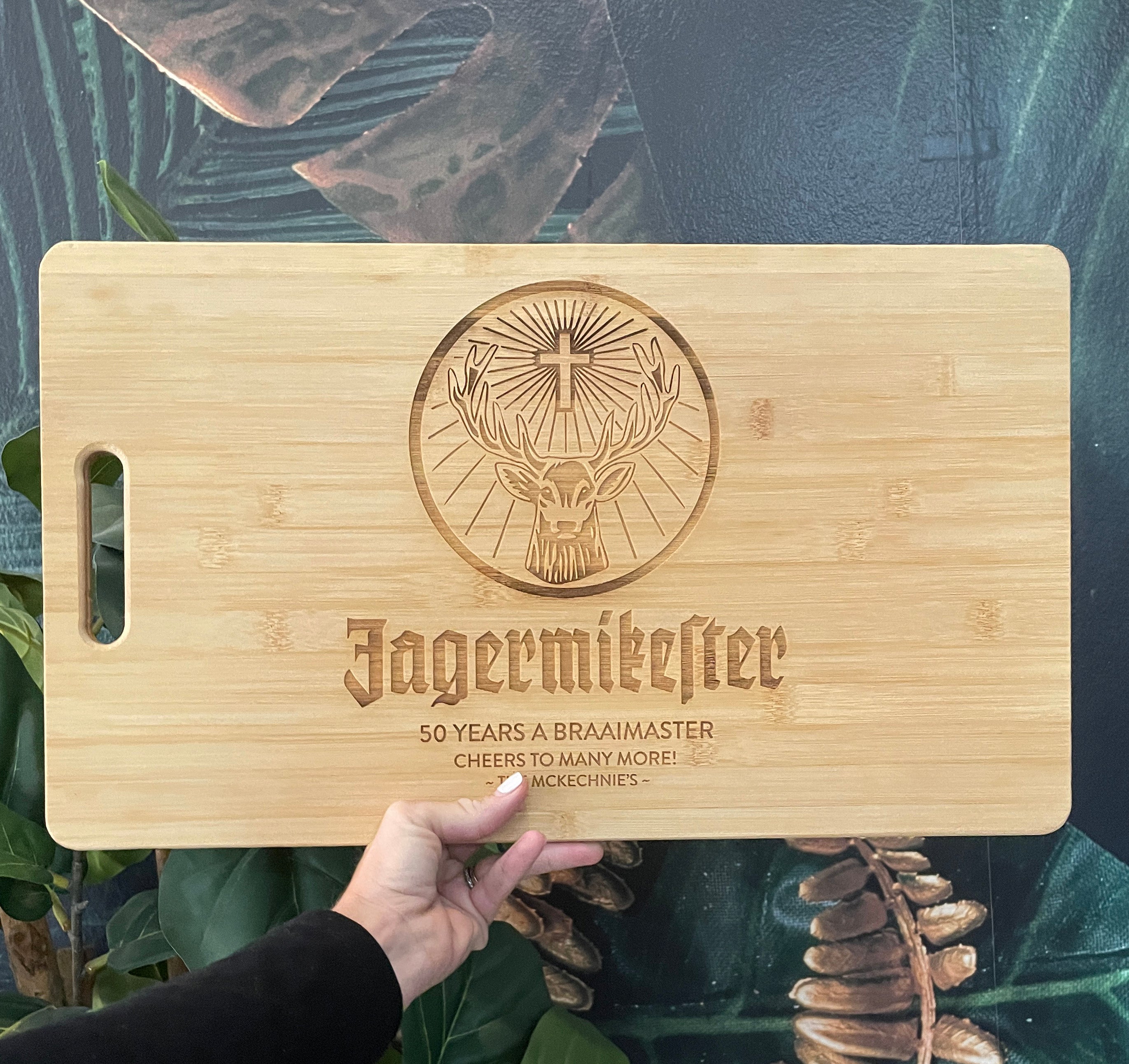 Extra large 50cm Cutting board - Jagermeister Design