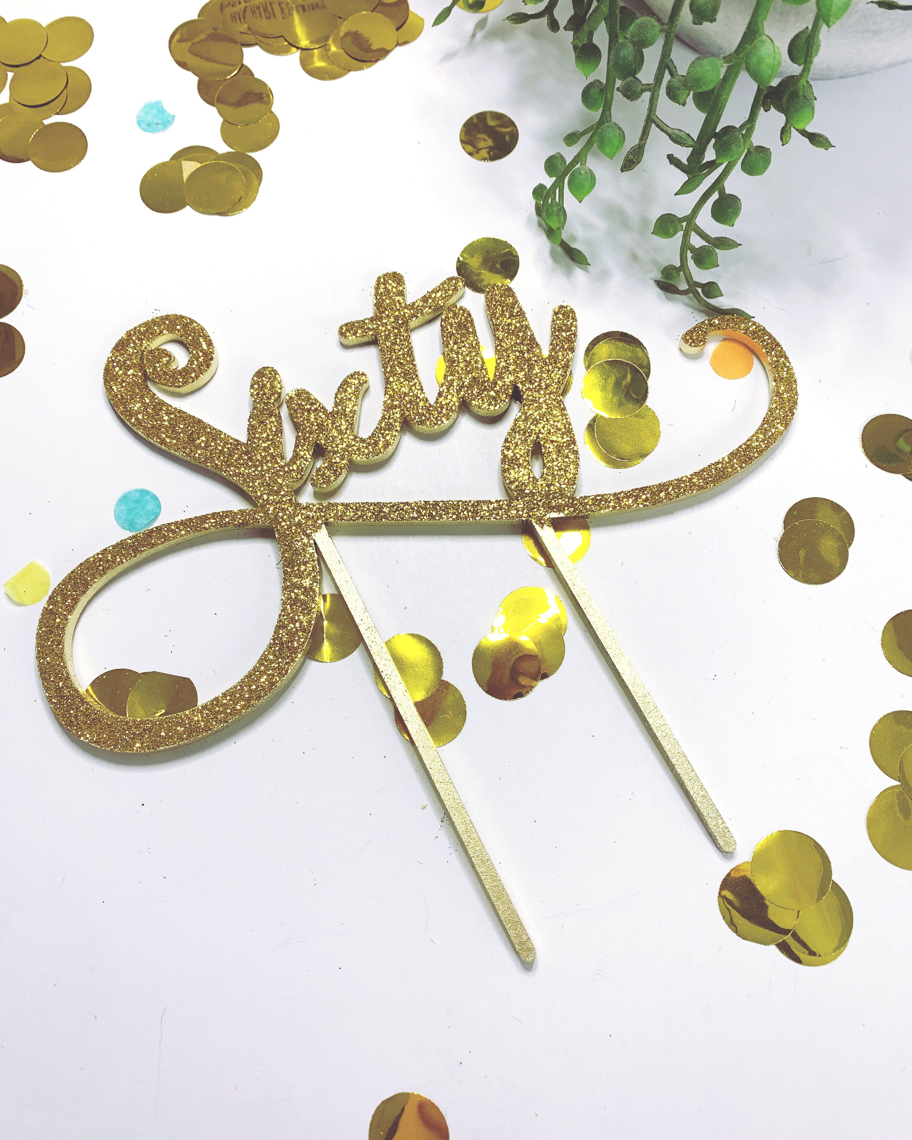 Personalized Birthday Cake Topper