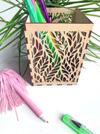Personalised wooden pencil holder; Teacher appreciation Gift