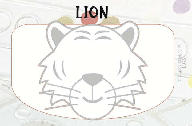 Engraved Lion face