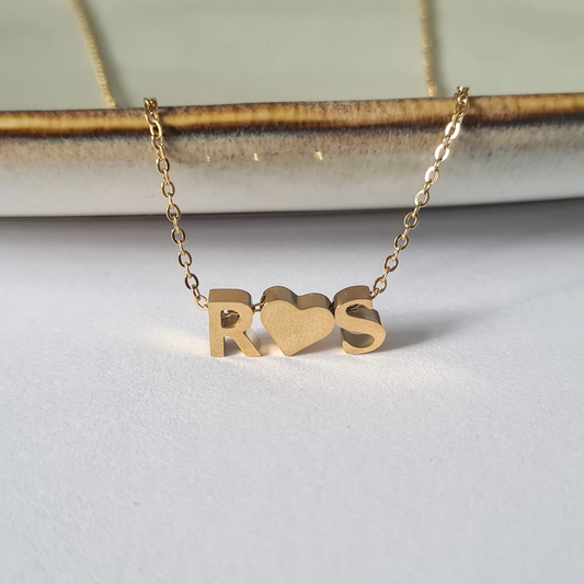 Letter Necklace in Gold