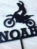 Personalized Motorbike Cake Topper