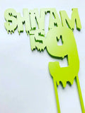 Personalized "Slime" Cake Topper