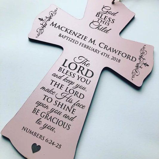 Christening Cross Cake topper