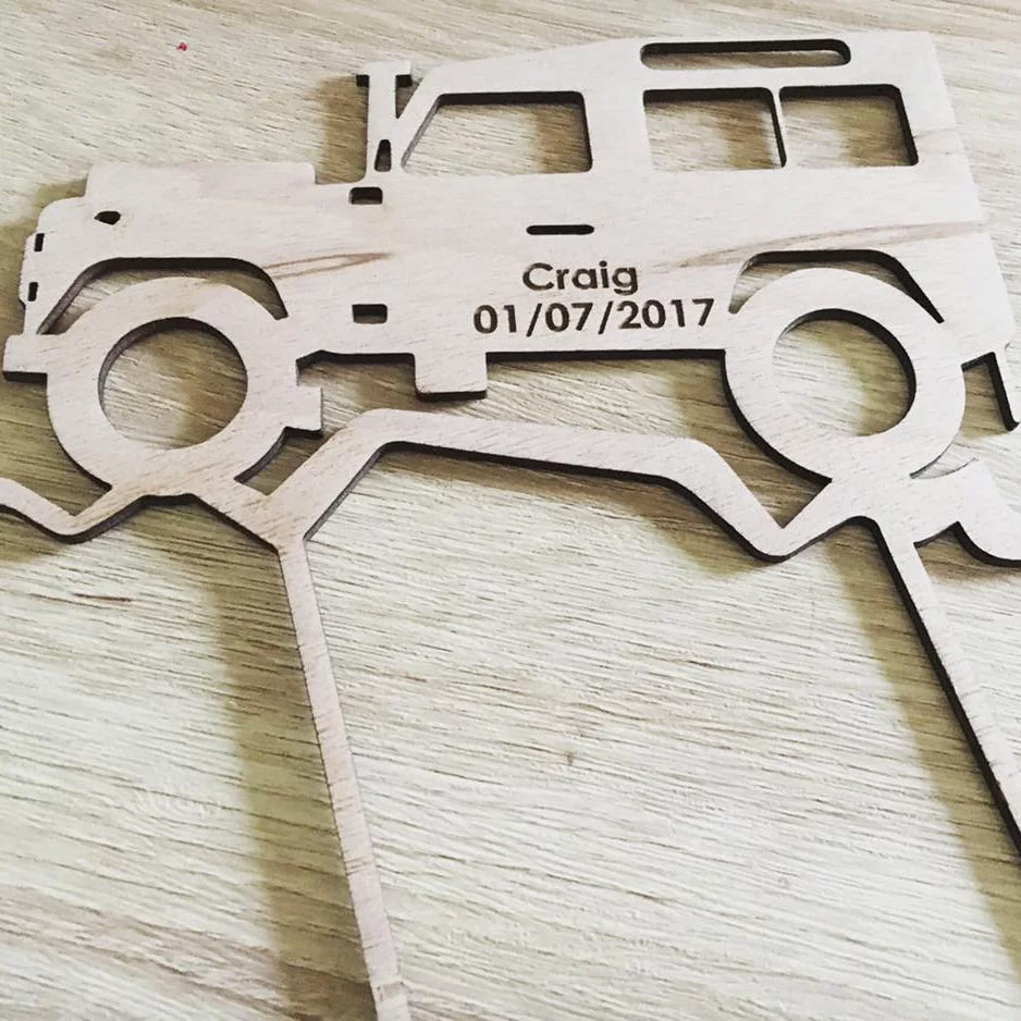 Personalized Car Cake Topper