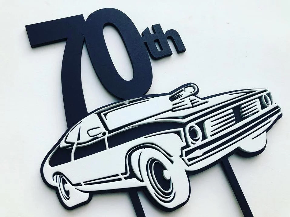 Personalized Car Cake Topper