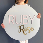 Personalized Wooden Name Plaque Decor