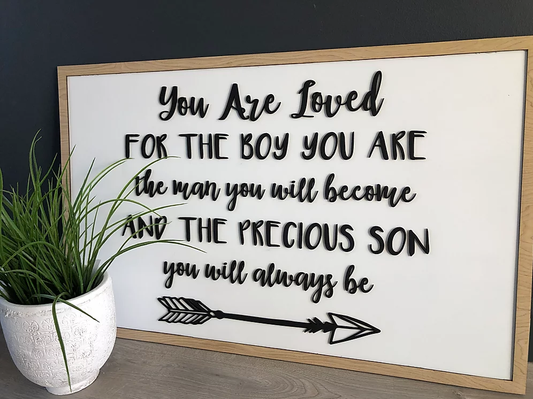 "You are Loved" Large Wall Kids Decor