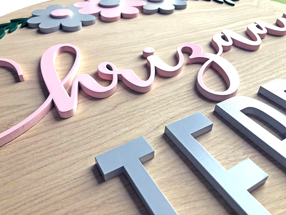 Personalized Wooden Large Name Plaque