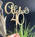 Personalized Aloha Cake topper