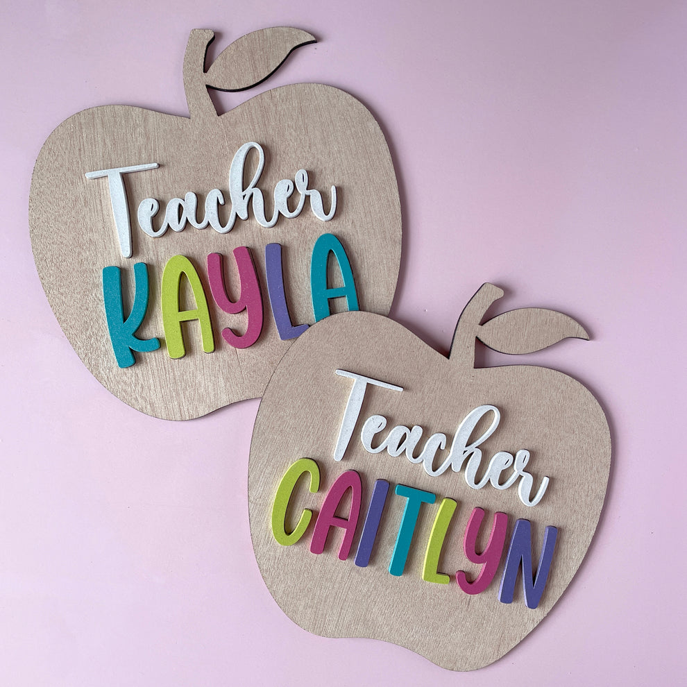 Teacher Name Desk Sign – Hello Cool Designs