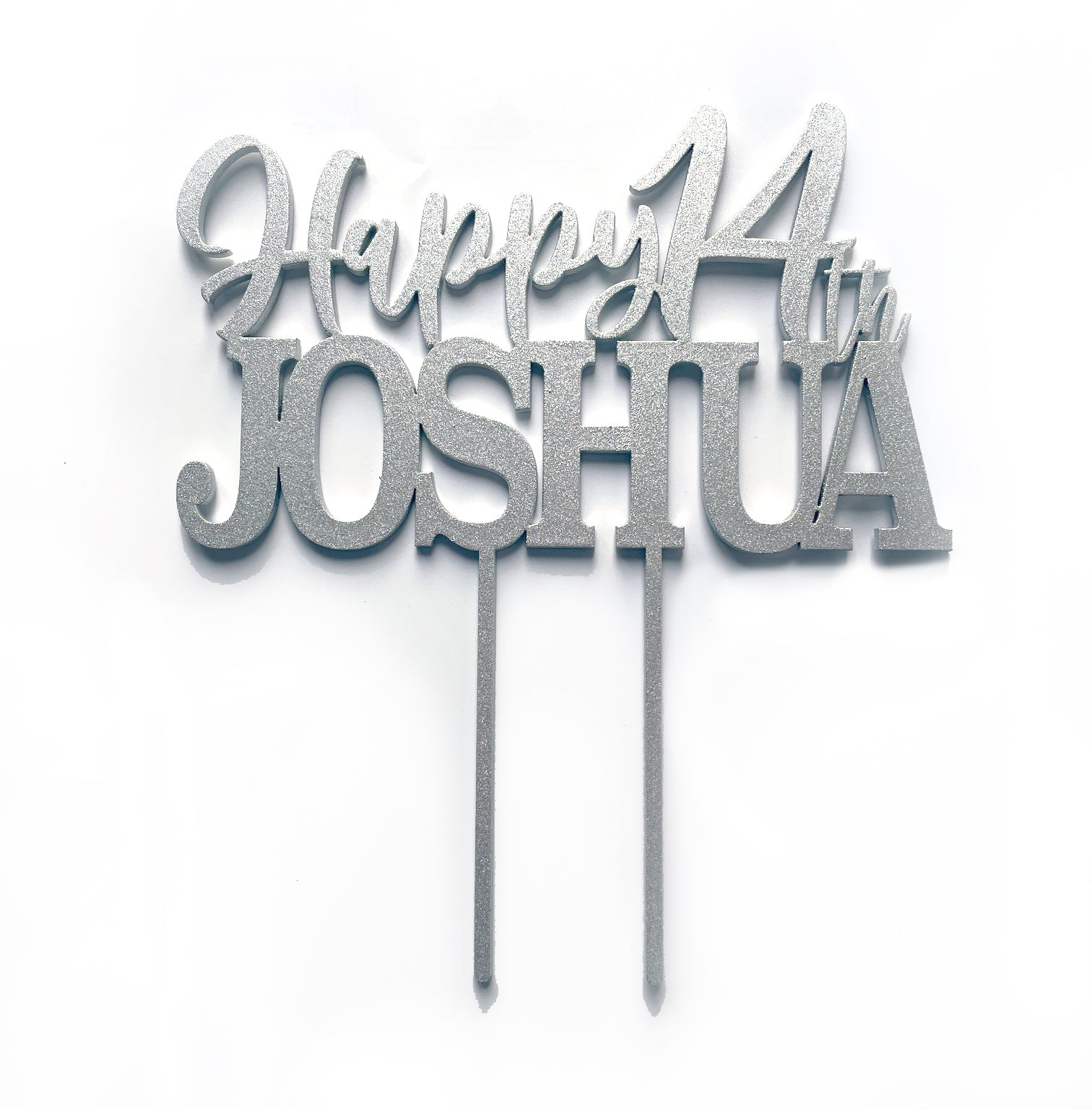 Personalized Happy Birthday Cake Topper