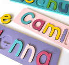 Personalized SINGLE NAME Puzzles - Coloured Base