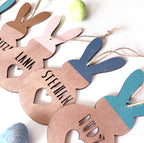 Personalized Dipped Easter bunny decor