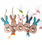 Personalized Dipped Easter bunny decor