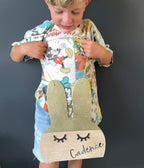 Personalized Dipped Bunny Hanging Decor