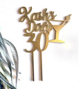 Personalized "Dirty 30s" Cake Topper
