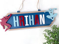 Superhero themed Door Hanger