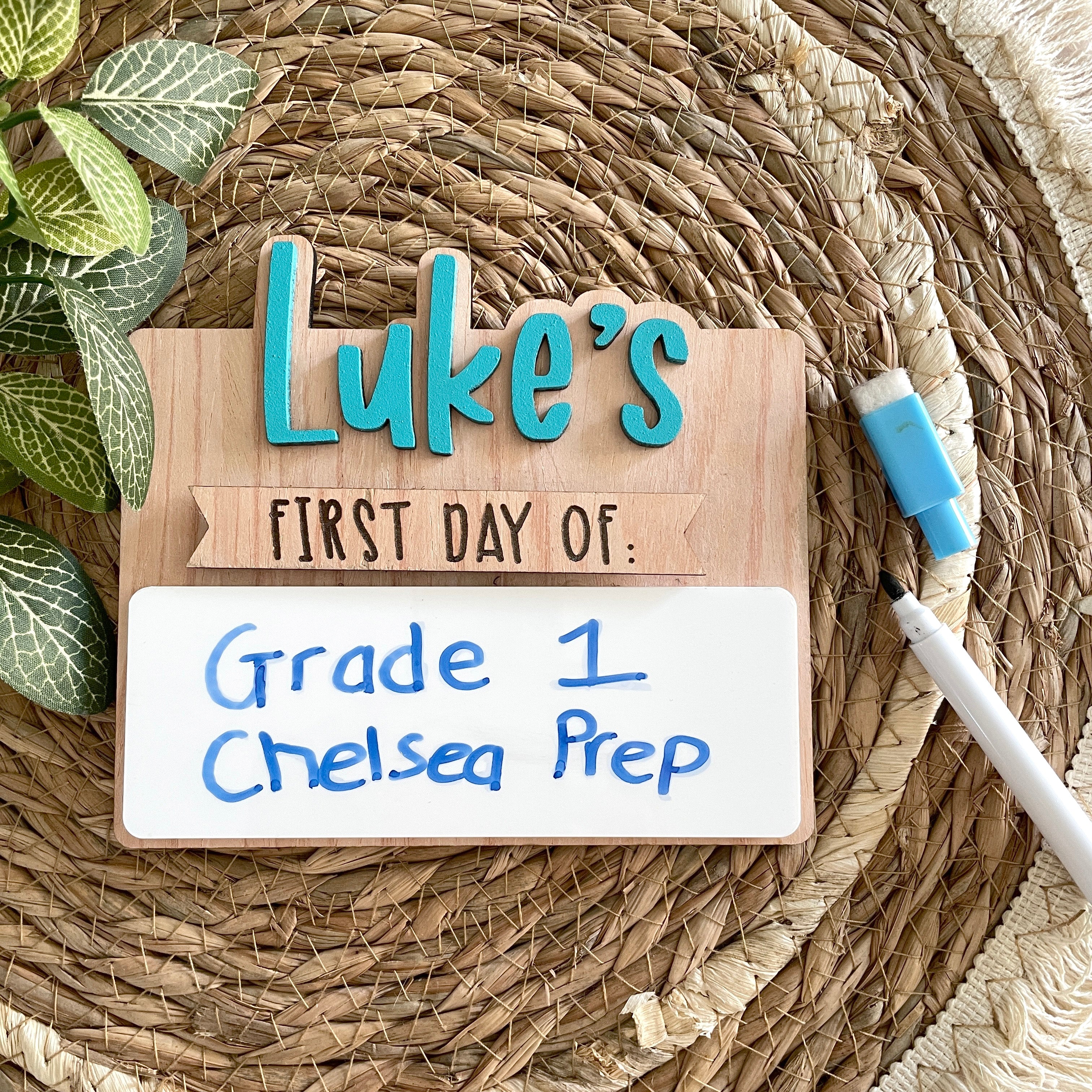 Personalized Mini Back to School Board