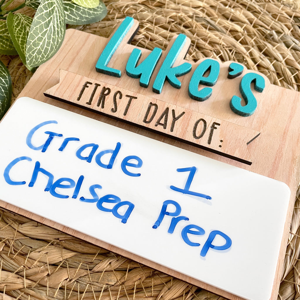 Personalized Mini Back to School Board