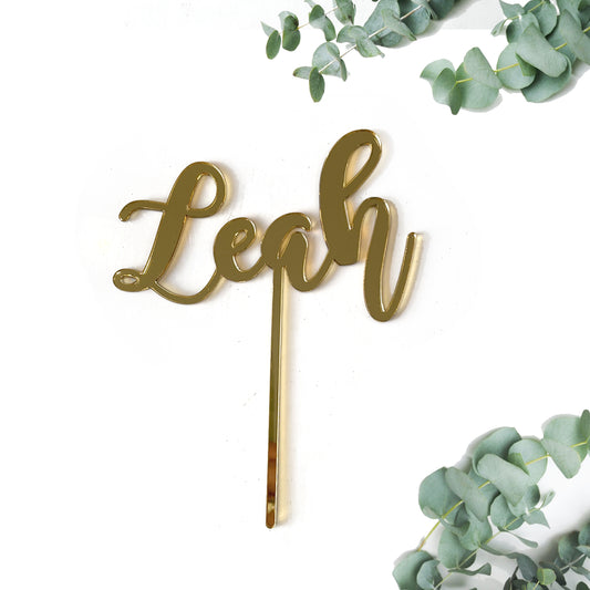 Gold Mirror name topper