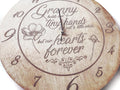 "Grandparents" Personalized Engraved Clock