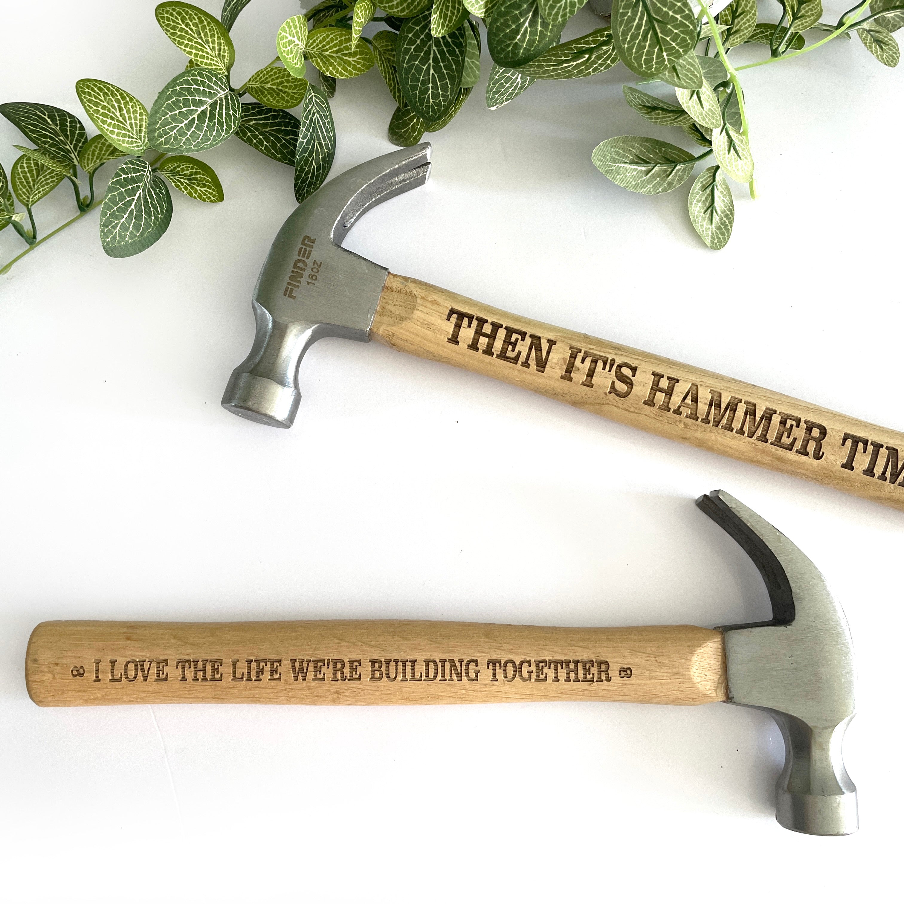 Engraved Hammer perfect for Fathers day