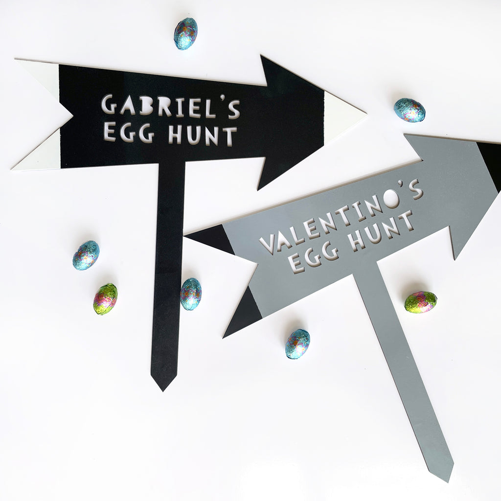 Personalised Easter Hunt sign