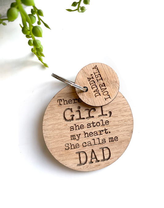 Dad Double Keyring