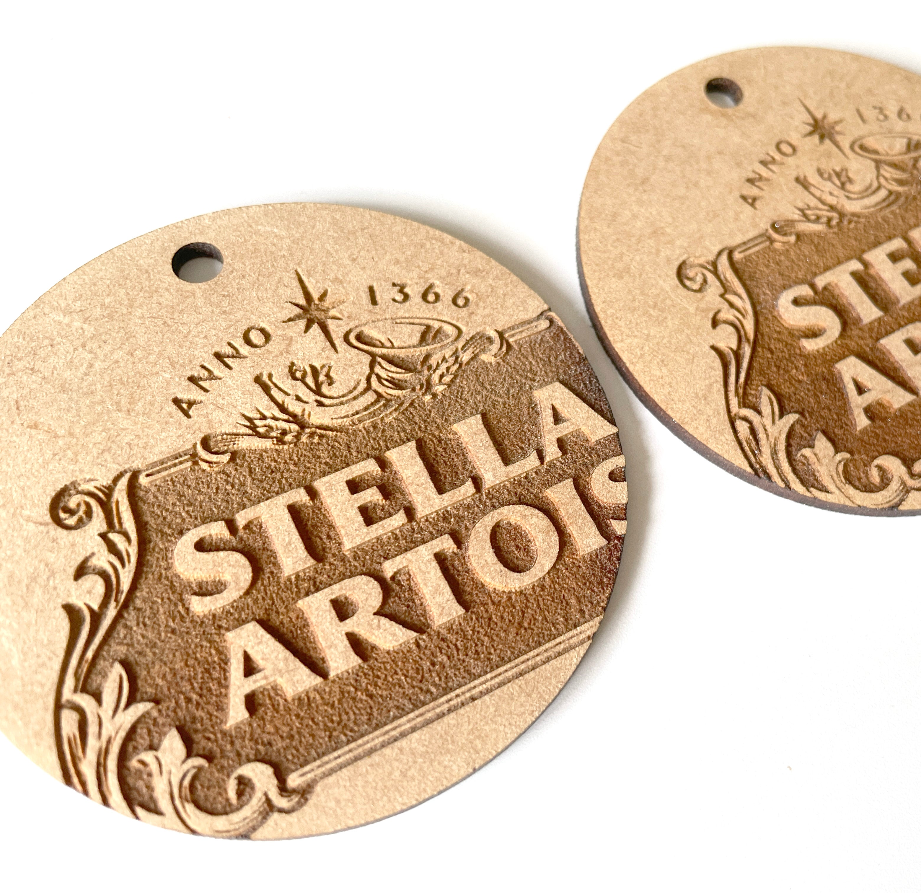 Logo Engraved Wooden Tags