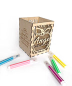 Personalised wooden pencil holder; Teacher appreciation Gift