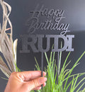 Personalized Happy Birthday Cake Topper
