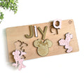 Personalized MINNIE MOUSE Name and Theme Puzzle