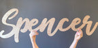 Personalized Wooden Name - Natural wood. 80cm long