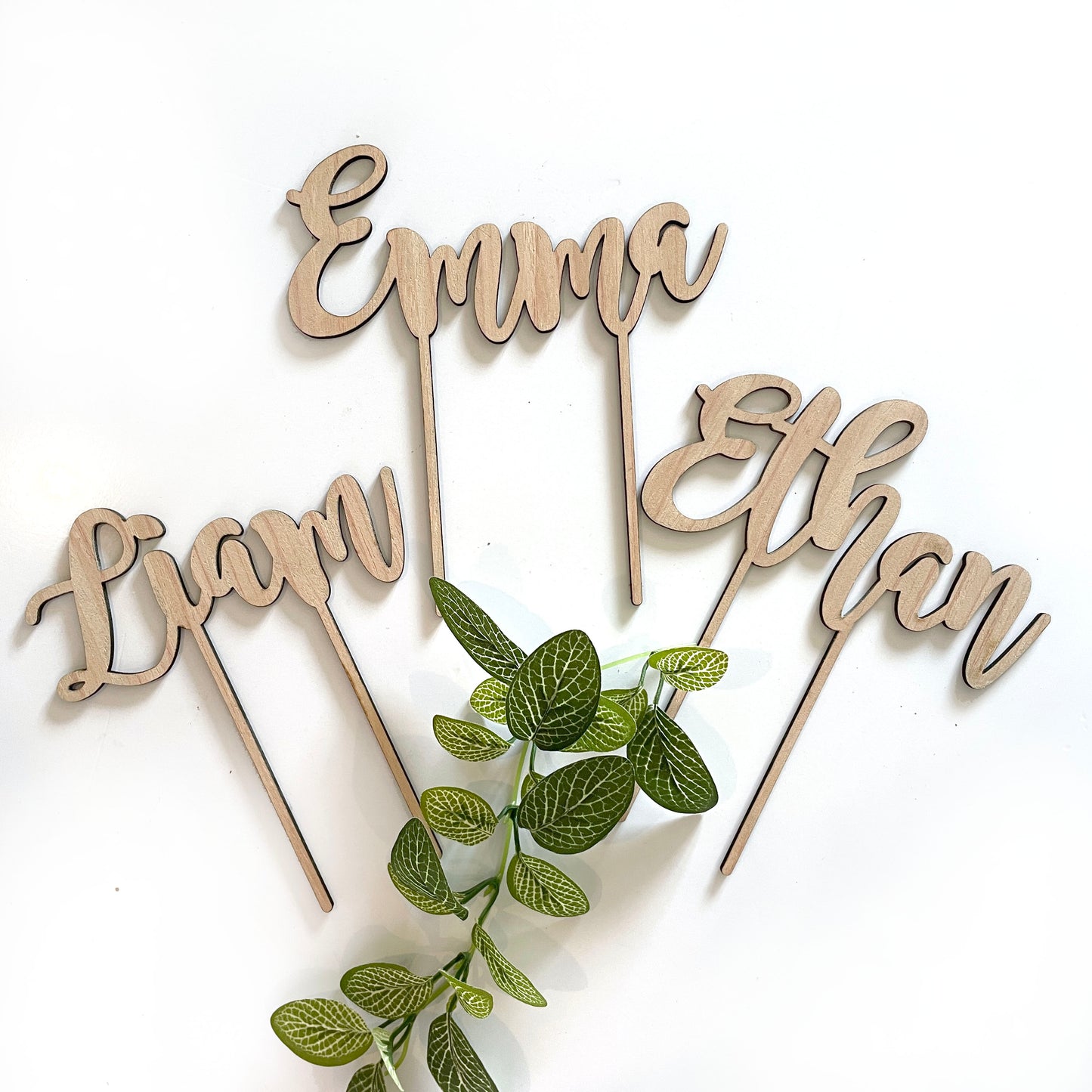 Personalised Wooden Name Cake Topper