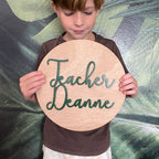 Personalized Teacher Name Desk Sign