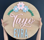 Personalized Wooden Large Name Plaque