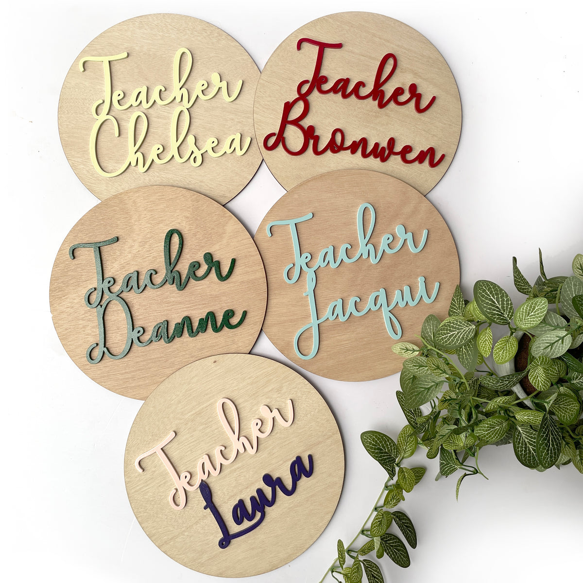 Personalized Teacher Name Desk Sign