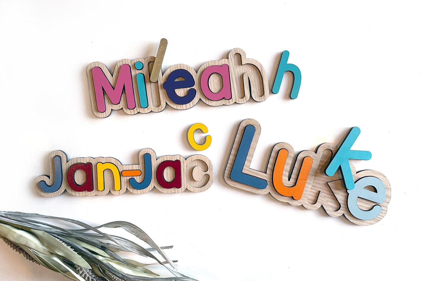 Personalised Name Shape Wooden Puzzle