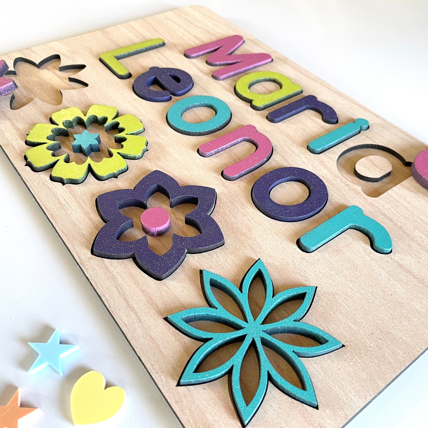 FLOWERS Name, Surname and Theme Puzzle